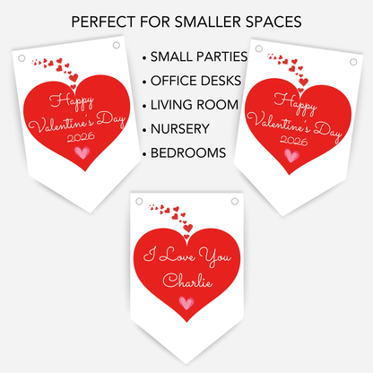 Valentine's Day Heart Bunting - S186V