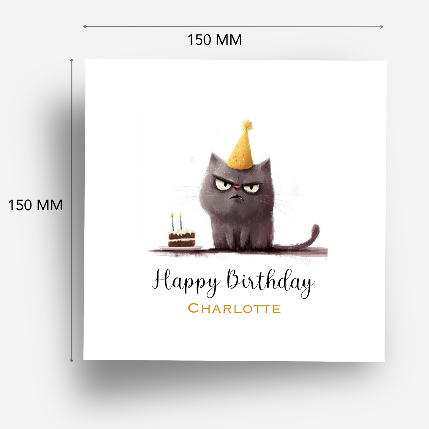 Grumpy Cat Birthday Card - C526