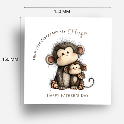 Fathers Day Card - Cheeky Monkey Design - C793
