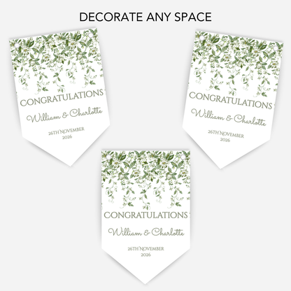 Engagement or Wedding Bunting - B289