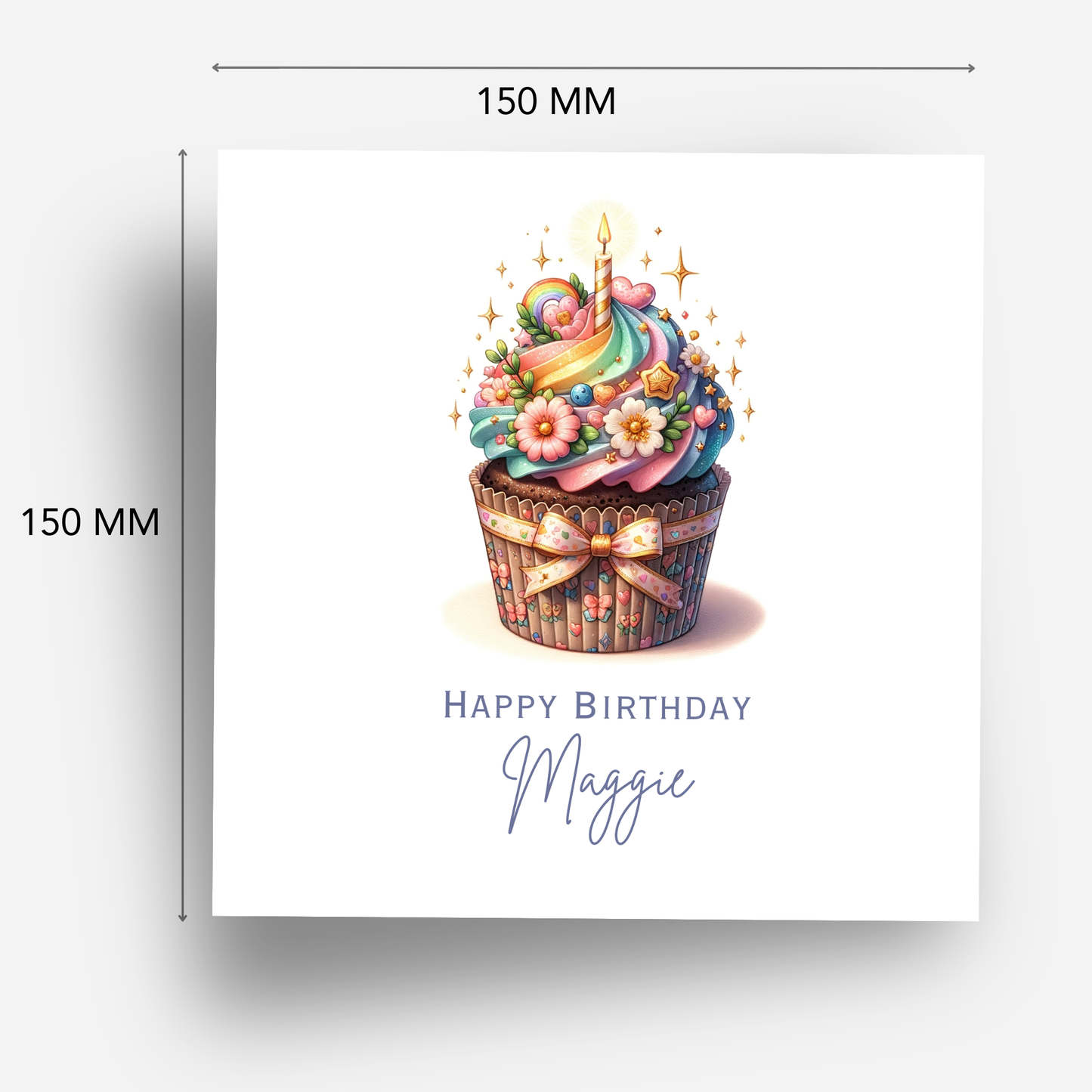 Cute Cupcake Birthday Card - C592