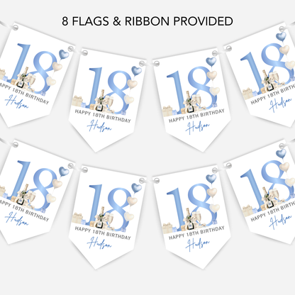 18th Or Any Age Birthday Bunting - B270