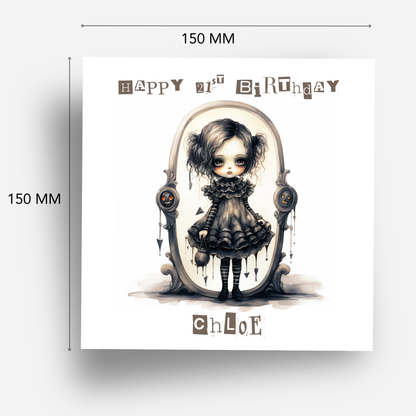 Alternative Gothic Style Birthday Card - C584