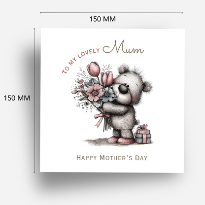 Mother's Day Card - Teddy Bear Design - C745