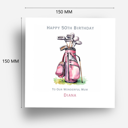 Golf Theme Birthday Card - C617