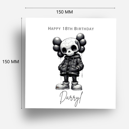 Alternative Creepy Skeleton Card - C582