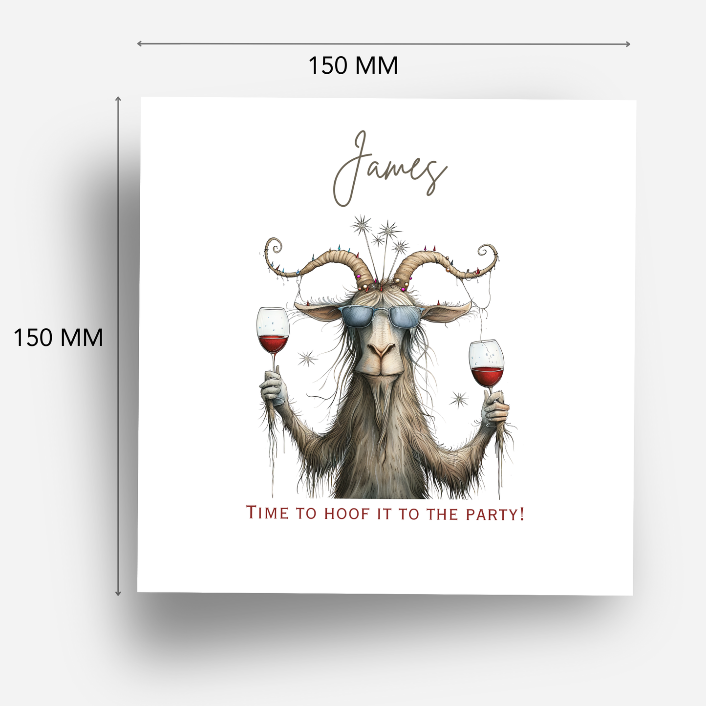 Fun Goat Birthday Card - C571