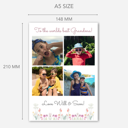 Happy Birthday Grandma, Mum or for anyone - Photo Card - PC17