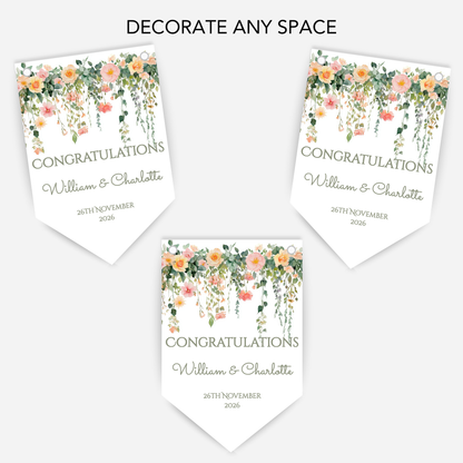 Engagement or Wedding Bunting - B288