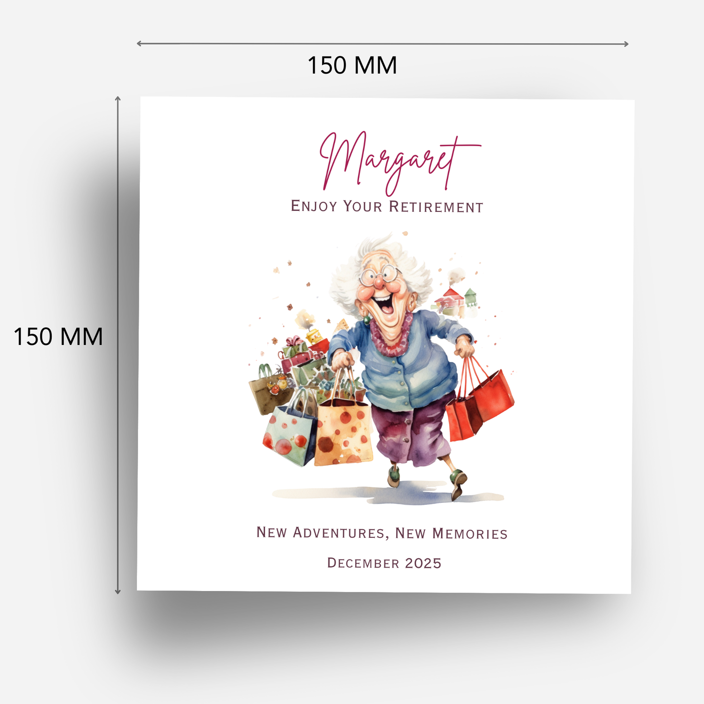 Fun Shopping Themed Retirement Card - C693