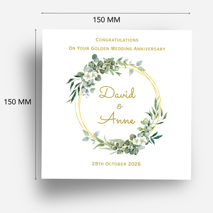 Golden Wedding Anniversary Card - C841