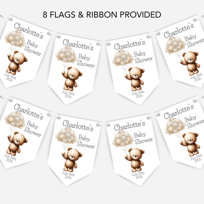Teddy Bear Baby Shower Bunting - B147