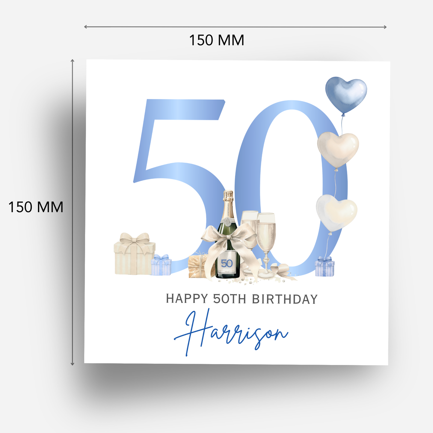 50th Birthday Card - C862