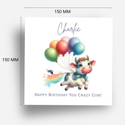 Crazy Cow! Birthday Card - C560