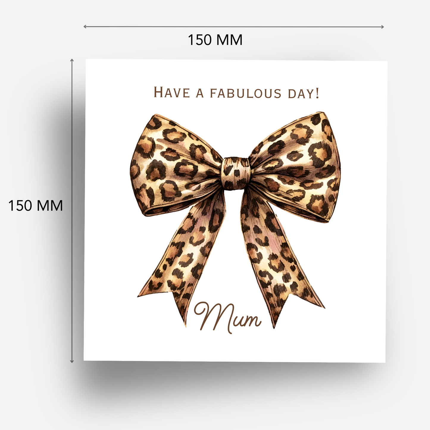 Mother's Day Card - Modern Bow Design - C746