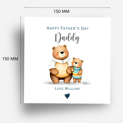 Father's Day Card - Cute Bear Design - C786