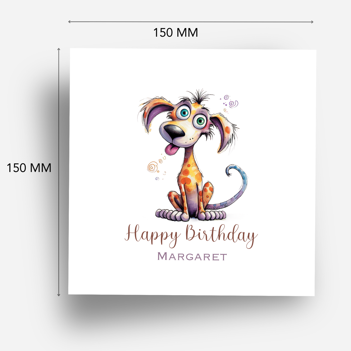 Crazy Dog Birthday Card - C575