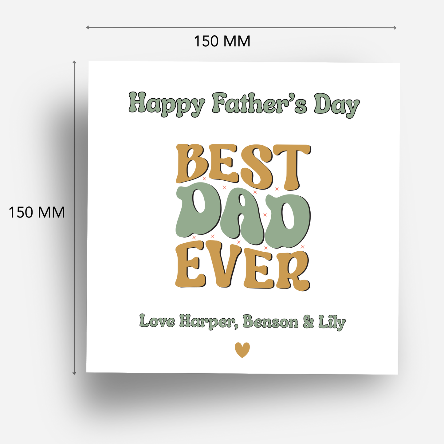 Father's Day Card - Funky Retro Design - C768