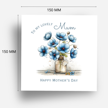 Mother's Day Card - Modern Flower Design - C742
