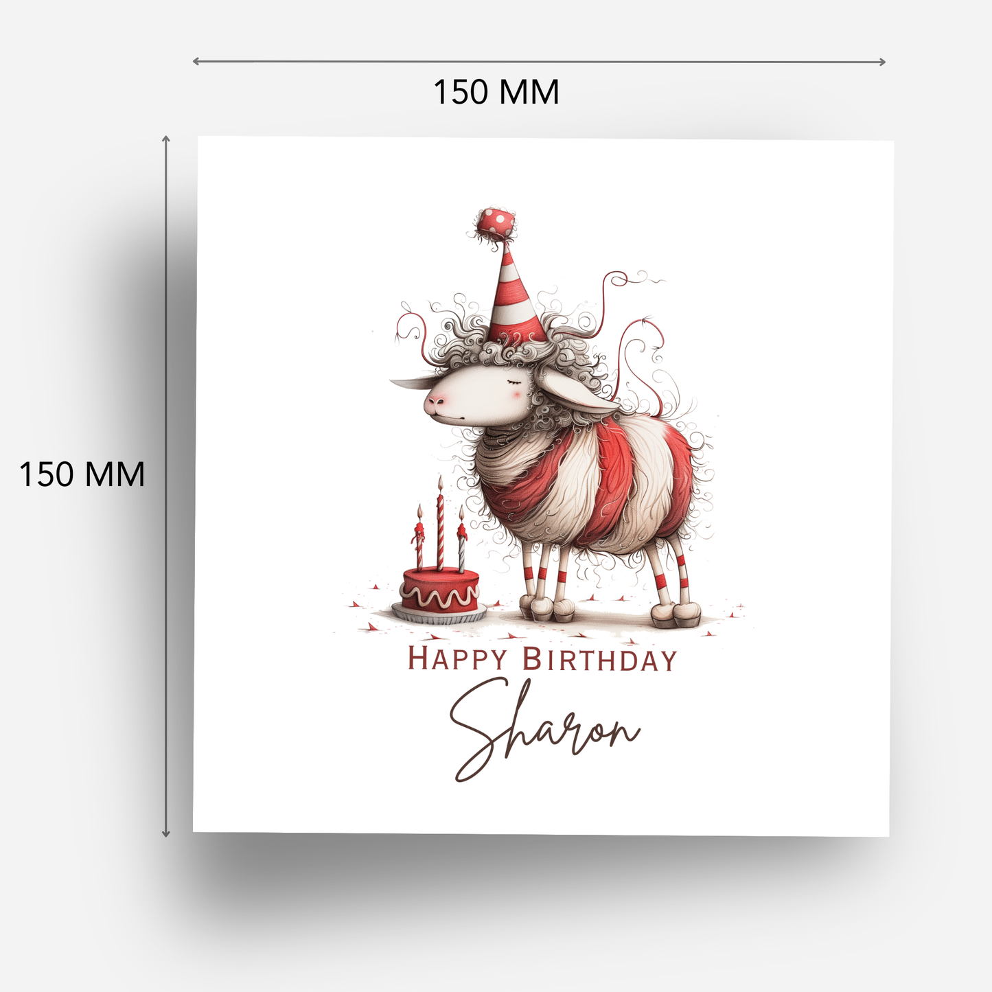 Fun Sheep Birthday Card - C566