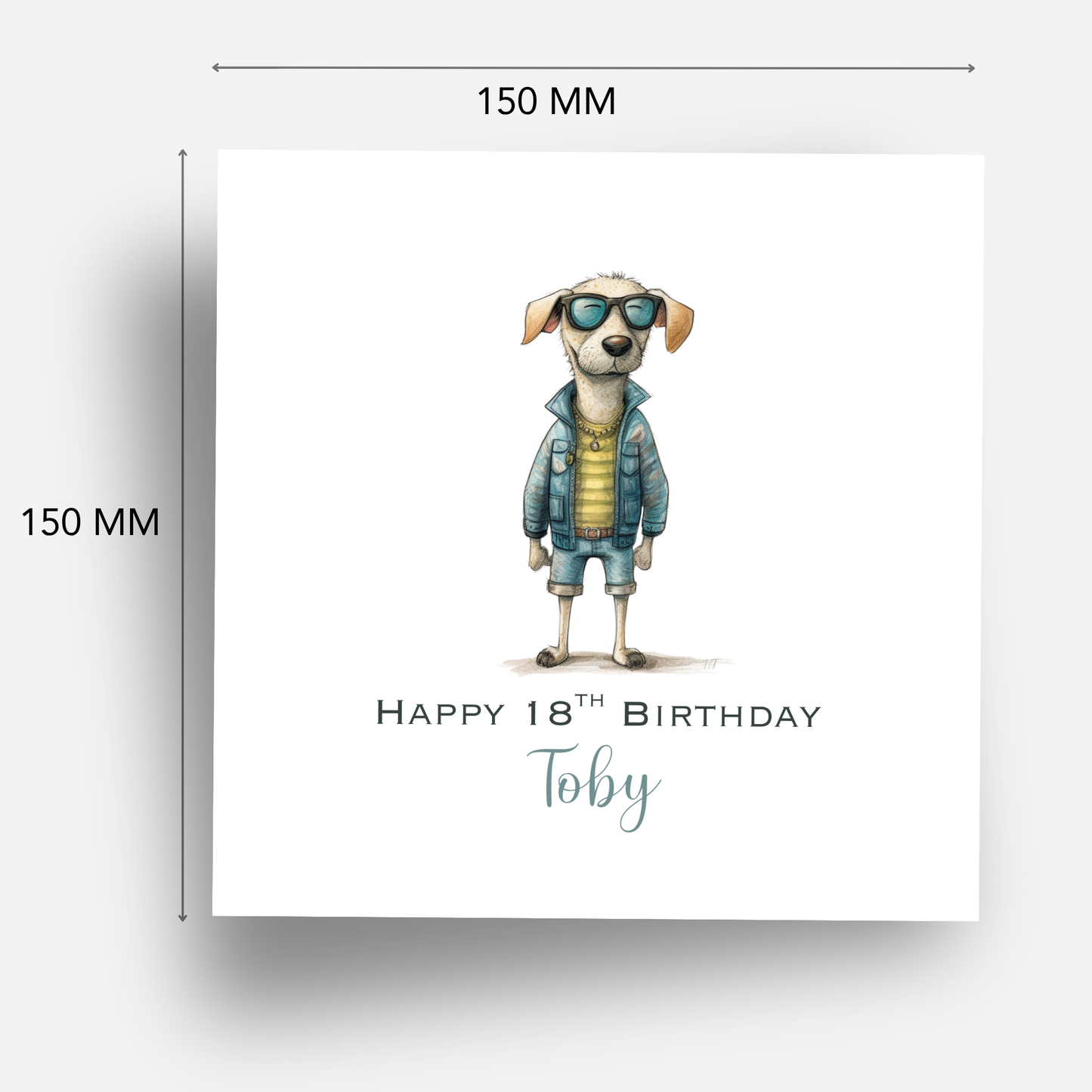 Cool Dog Birthday Card - C646