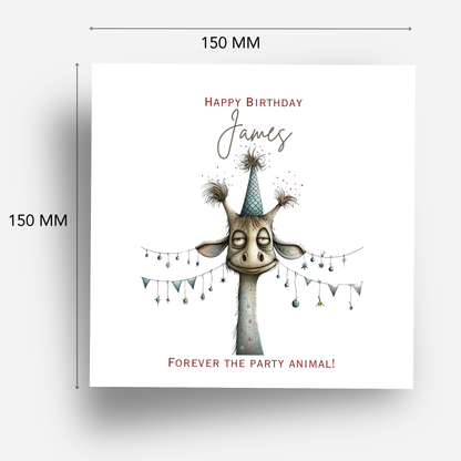 Fun Giraffe Birthday Card - C572