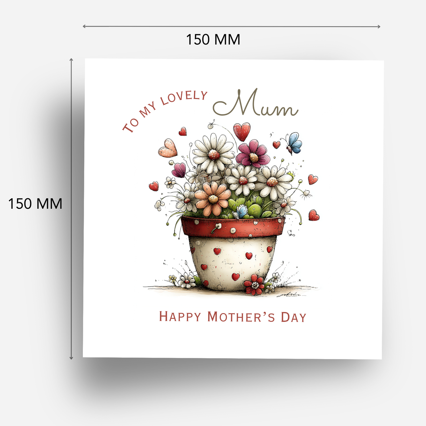 Mother's Day Card - Modern Floral Design - C743