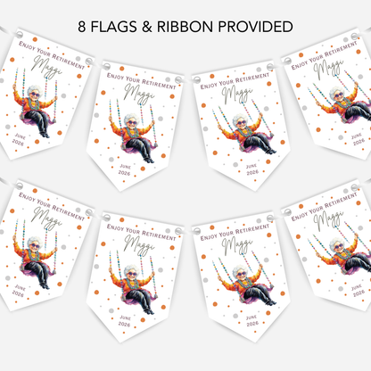 Fun Retirement or any occasion bunting  - B259
