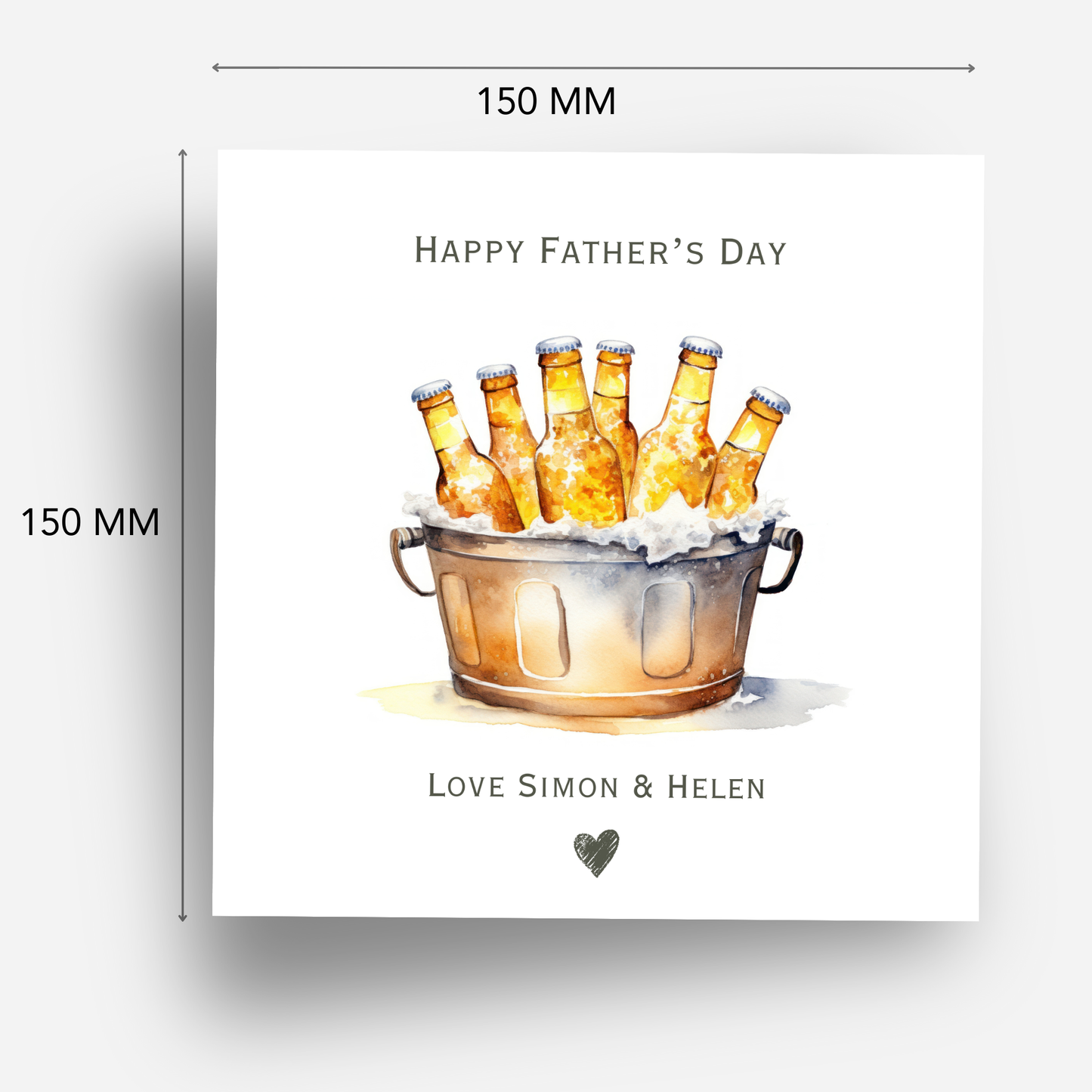Father's Day Card - Beer Bucket Design - C765