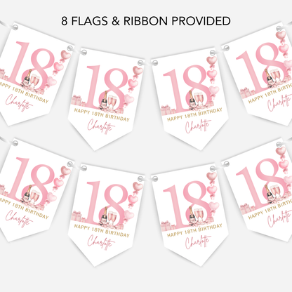 18th Or Any Age Birthday Bunting - B269