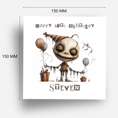 Alternative Creepy Skeleton Card - C583