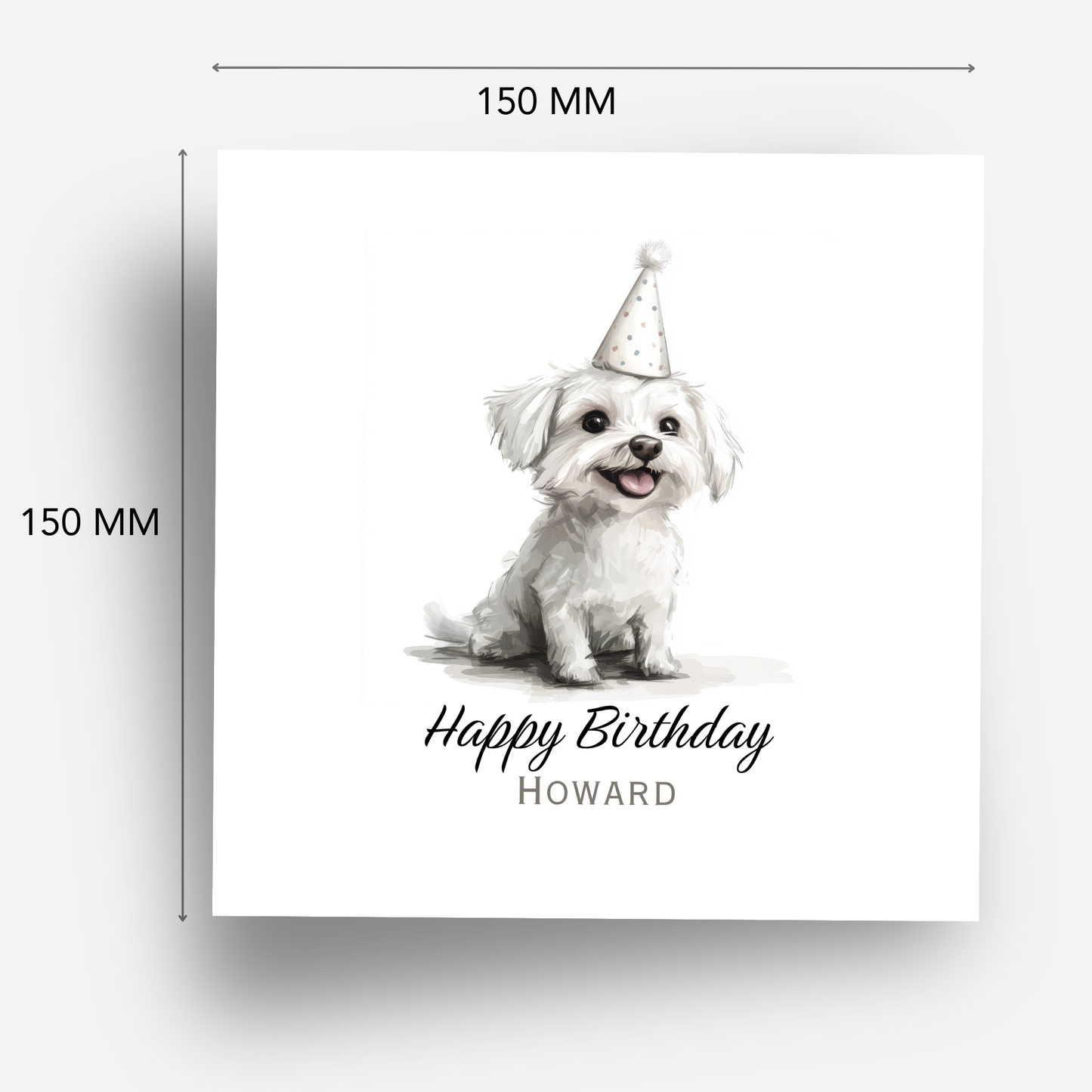 Cute Puppy Birthday Card - C534