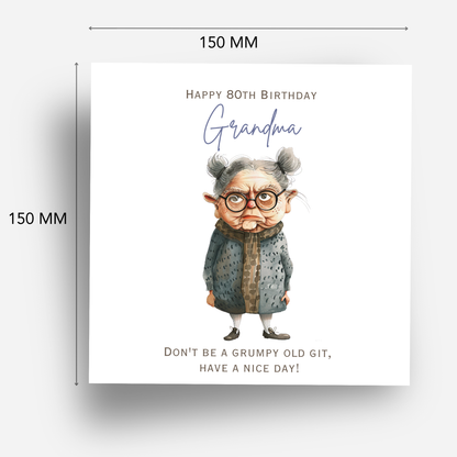 Grumpy Granny Birthday Card - C579