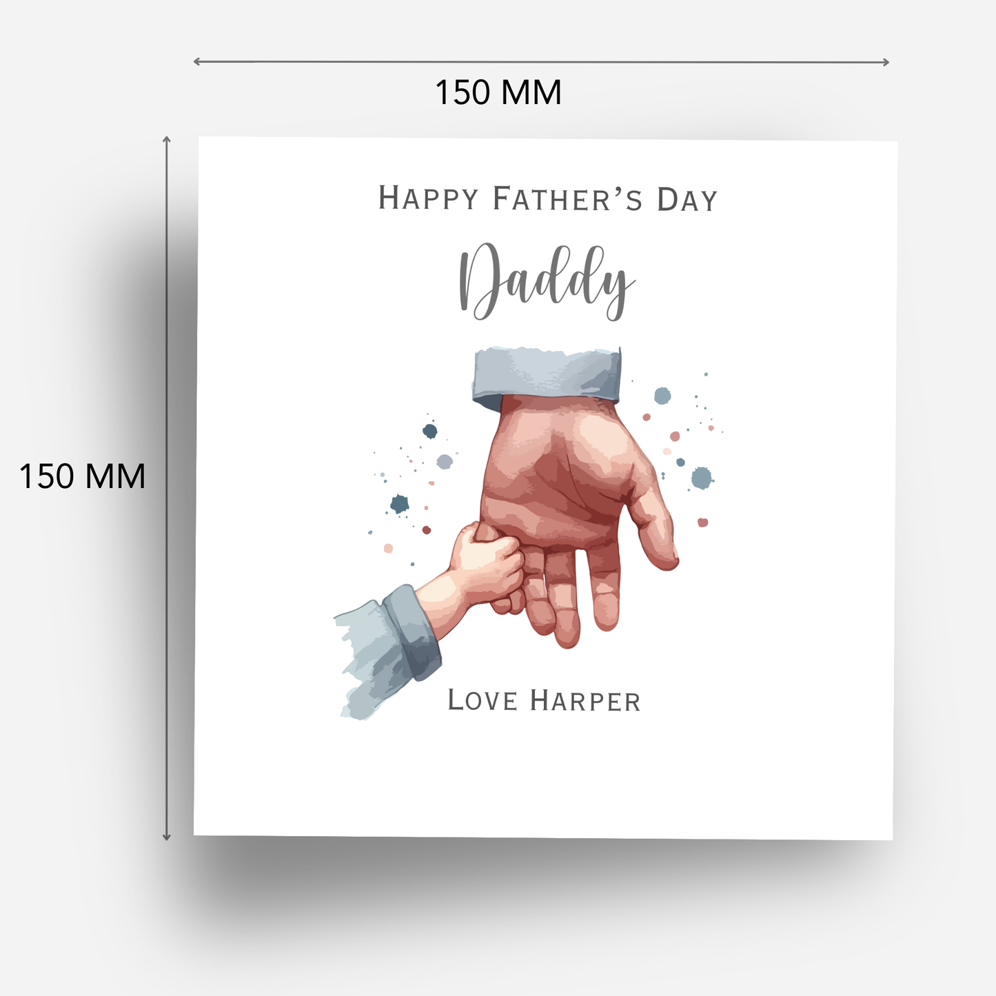 Fathers Day Card - Cute Hand Design - C790