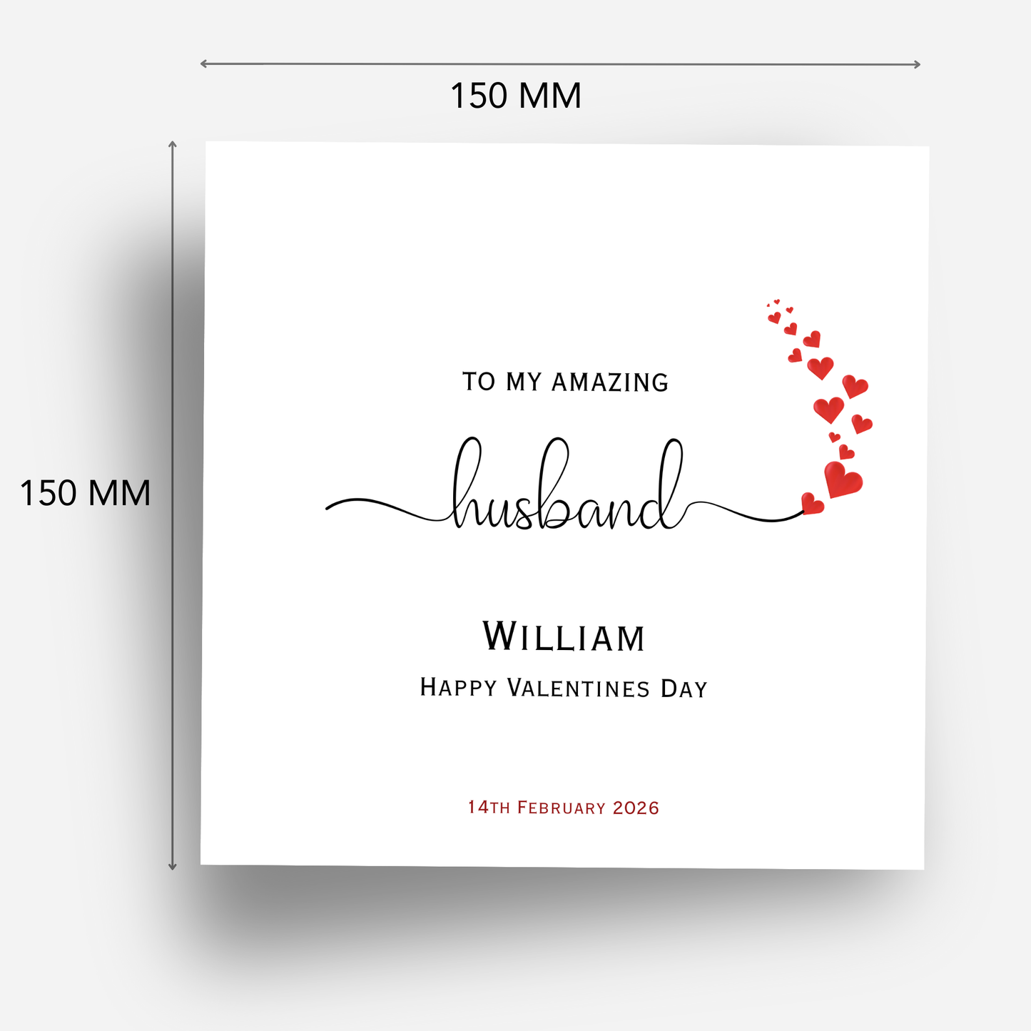 Valentine’s Day Elegant Card  - C703