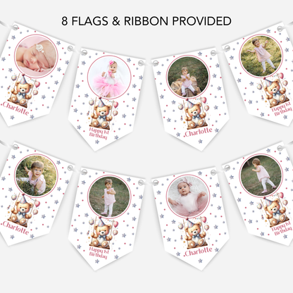 Personalised Any Age Photo Bunting - B192