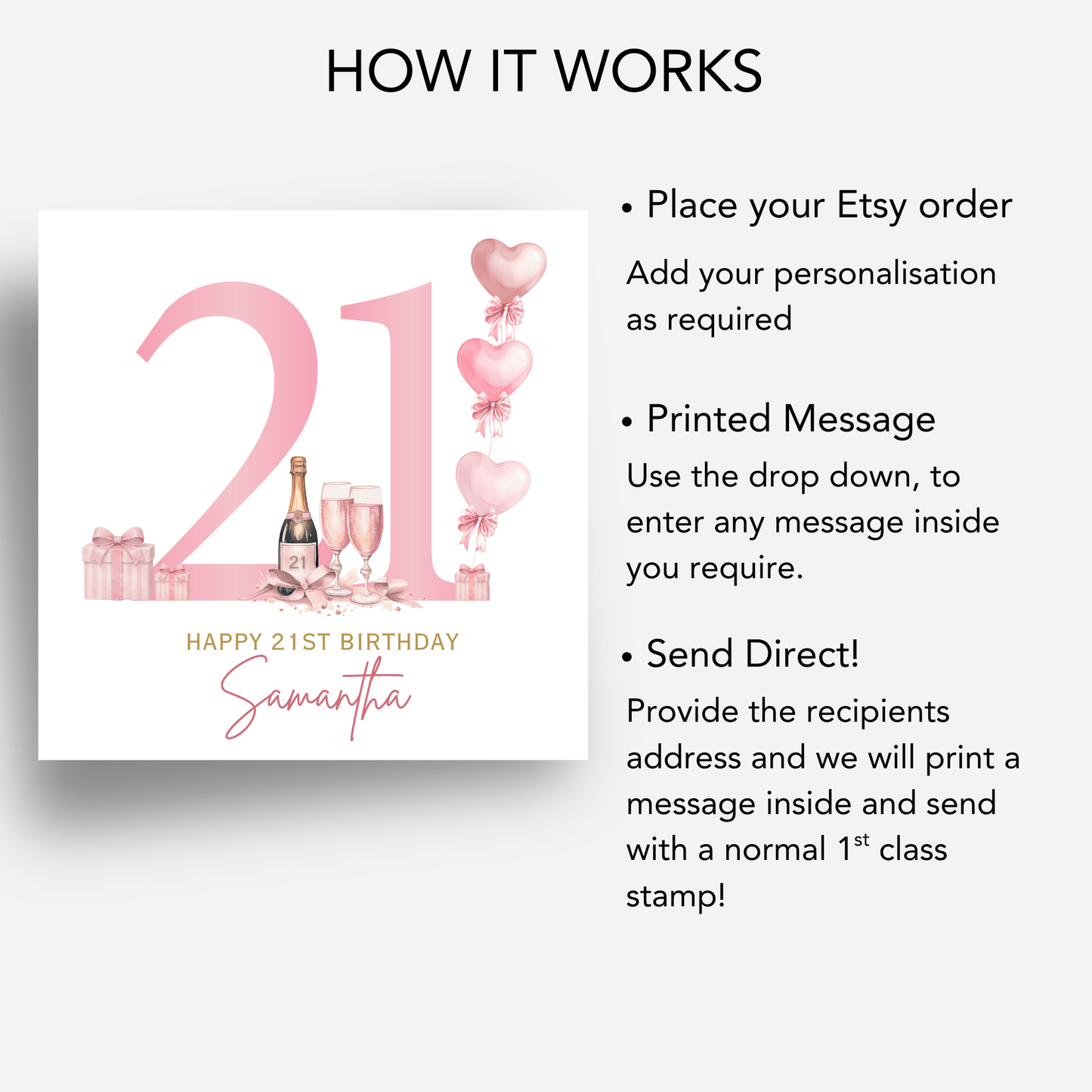 21st Birthday Card - C853