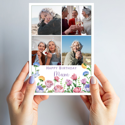 Happy Birthday Mum, Grandma or Any Relation - Photo Card - PC14
