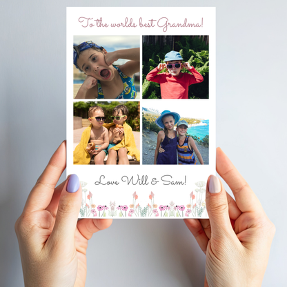 Happy Birthday Grandma, Mum or for anyone - Photo Card - PC17