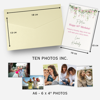 Birthday Card of Memories - Unique Photo Gift - PW2