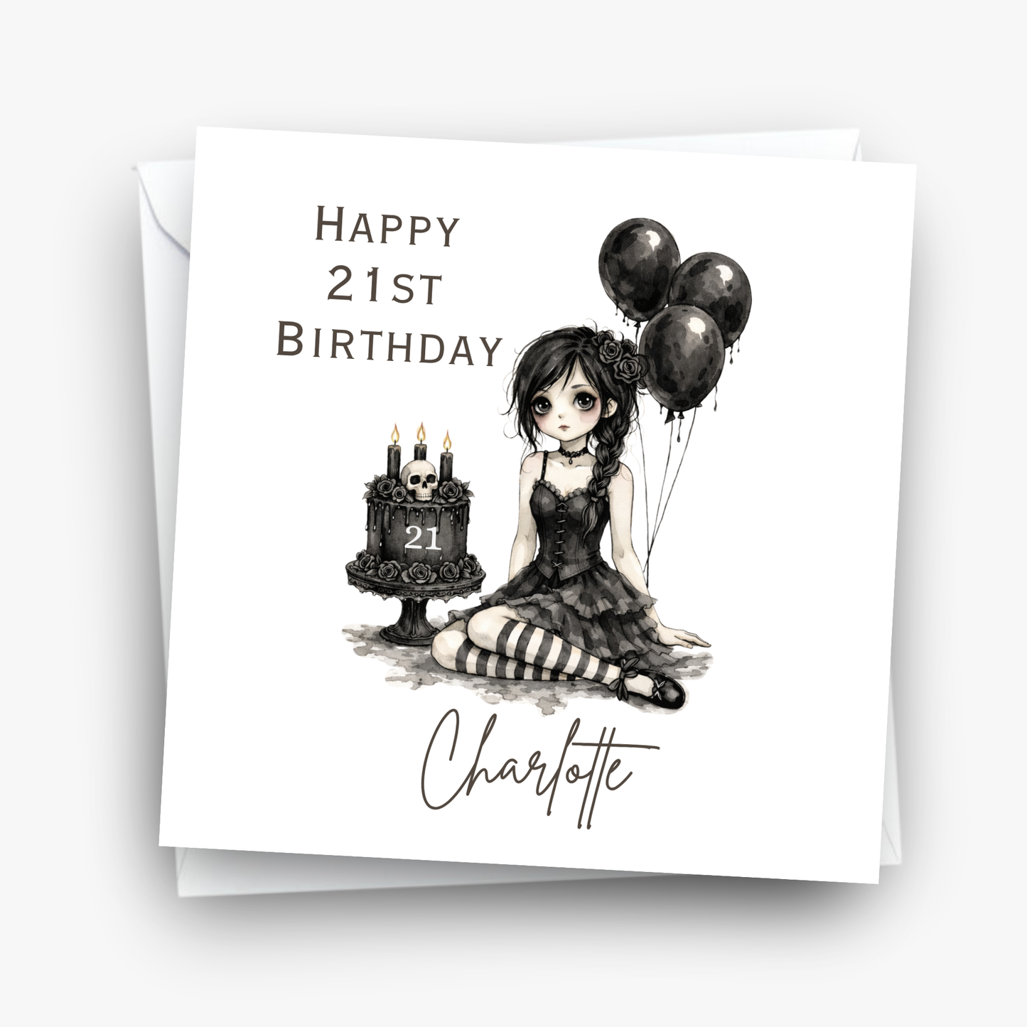Alternative Gothic Style Birthday Card For Any Age - C867