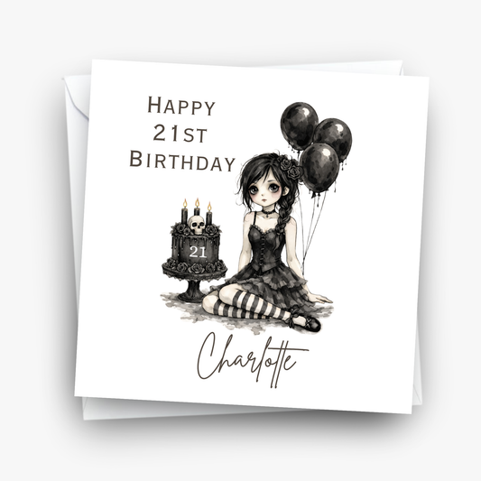 Alternative Gothic Style Birthday Card For Any Age - C867