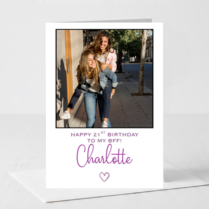 Colour Photo Birthday Card - PC58