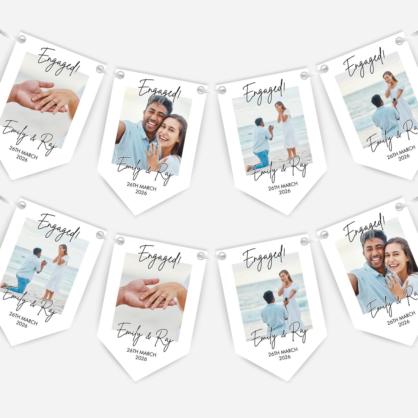 Photo Engagement or Wedding Bunting -  B277