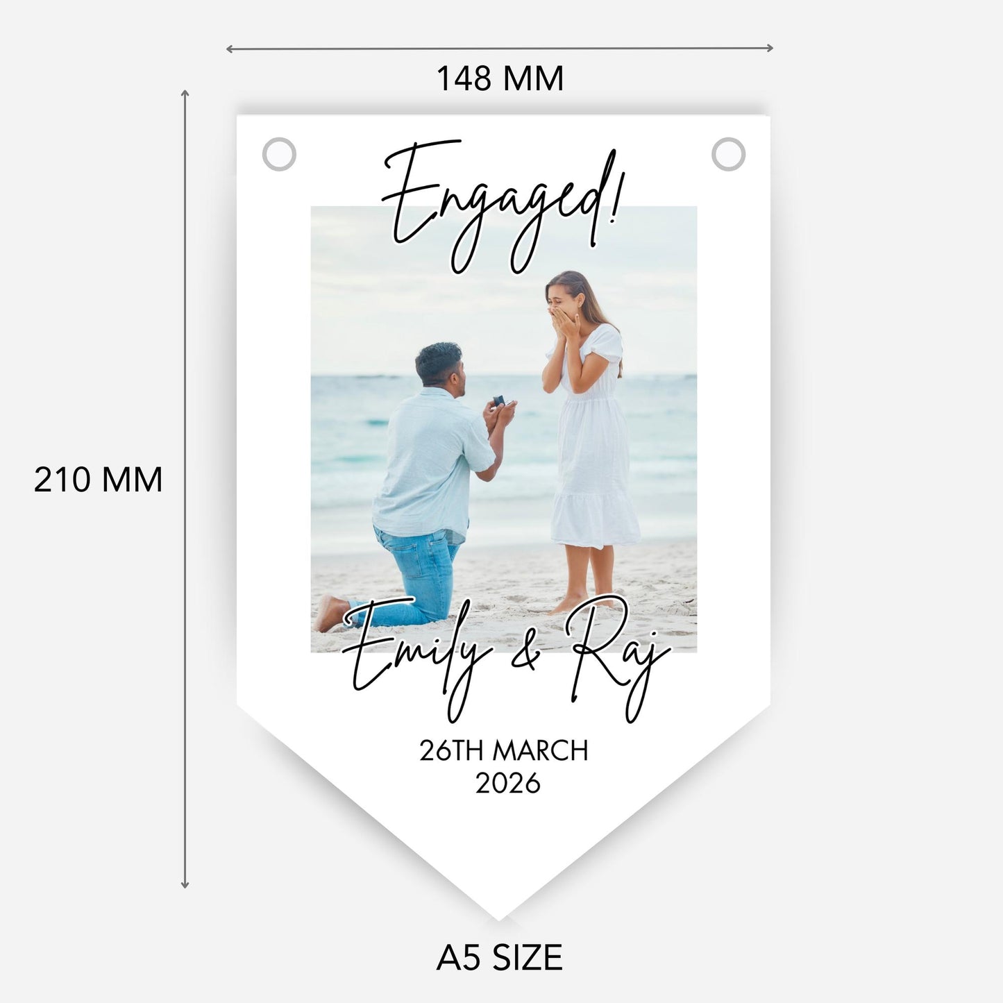 Photo Engagement or Wedding Bunting -  B277