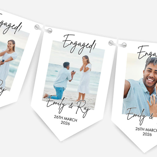 Photo Engagement or Wedding Bunting -  B277