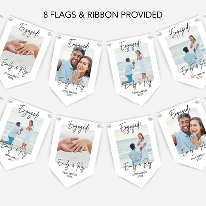 Photo Engagement or Wedding Bunting -  B277